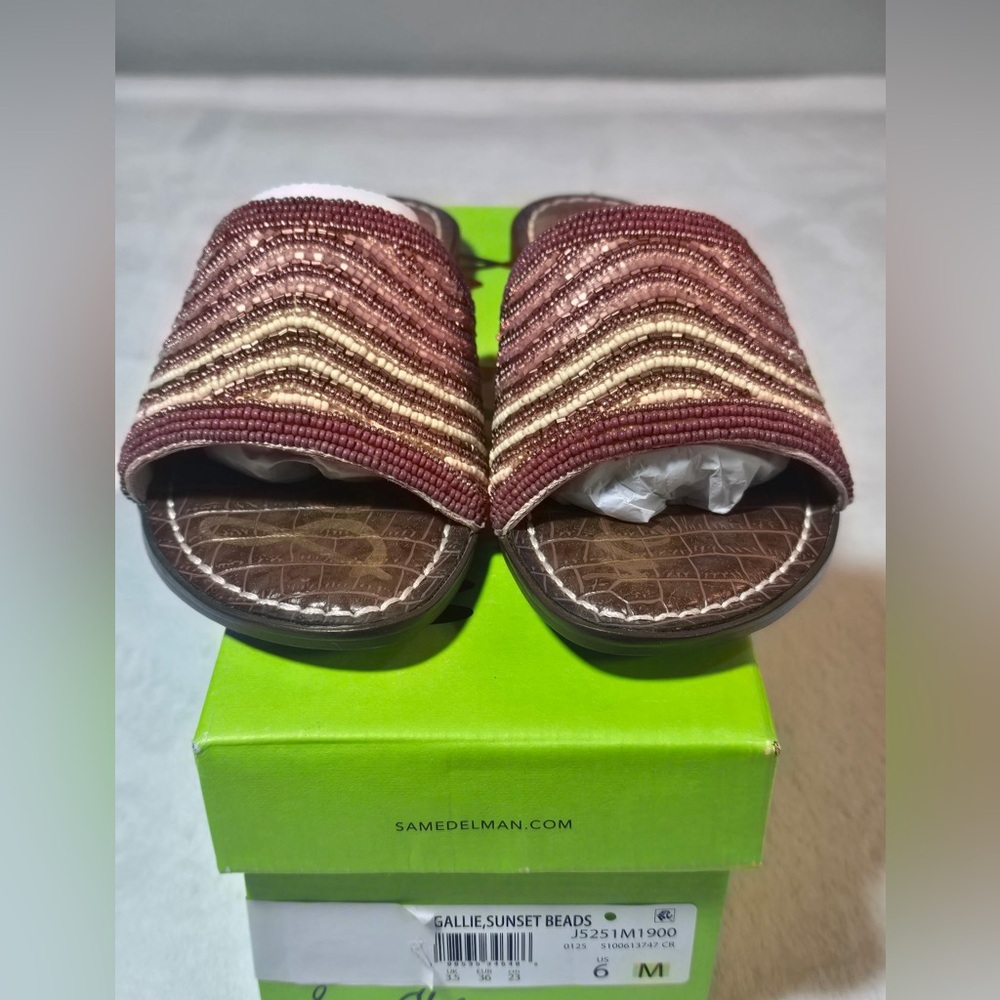 Sam Edelman Multicolor Woven Slide Sandals Women’s 6 NIB - Picture 5 of 6